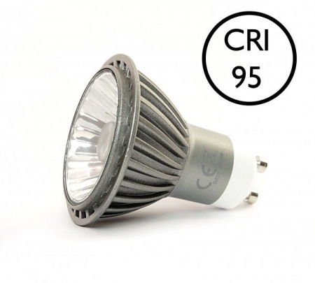 Lichtbronnen GU10 LEDSPOT 7W (=50W) DIMBAAR 230V KOUD WIT 4000K CRI95